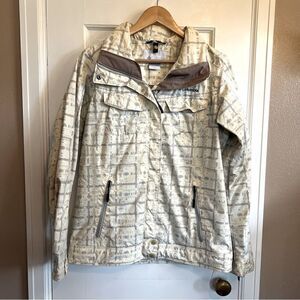 Columbia waterproof patterned jacket M